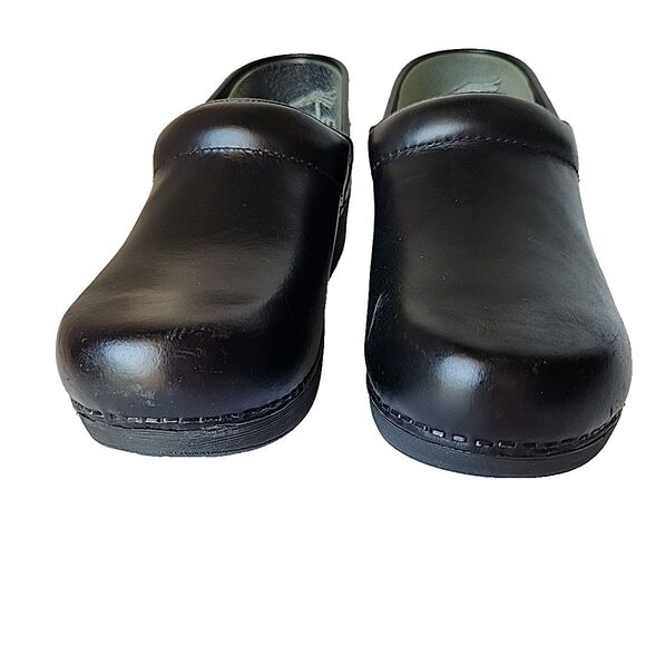 Dansko XP 2.0 Black Leather Clog Womens Size EU 38 US 7.5 8 Comfort - Picture 2 of 14